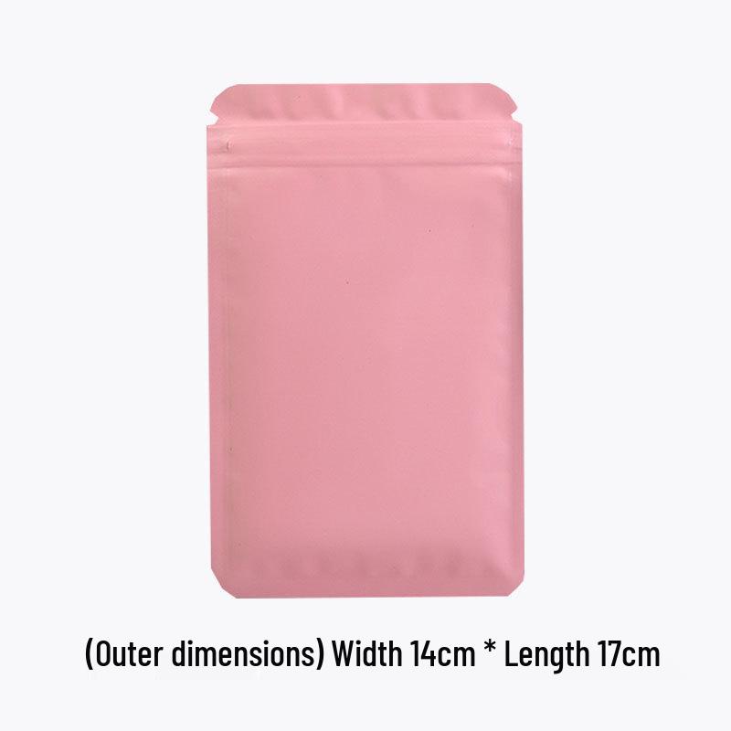 Double-Sided Frosted Aluminum Foil Self-Sealing Opaque Packaging Bag for Colored Ornaments