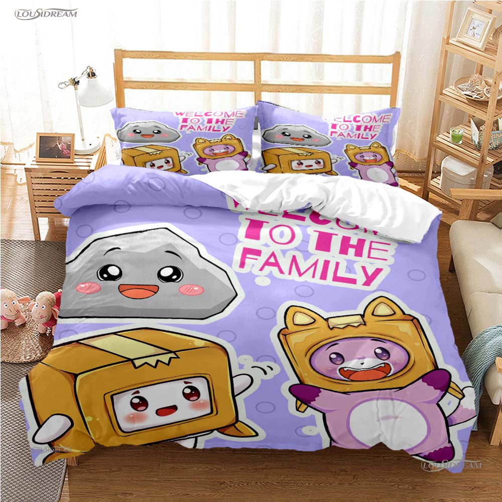 Box Cartoon Casal All Season Duvet Cover Comforter Bedding Sets Soft Quilt Cover And Pillowcases Boys Single/Double/Queen/King