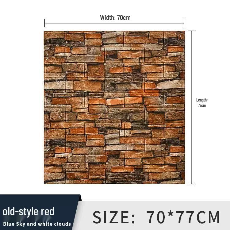 3D Soundproof XPE Foam Wall Sticker: Waterproof, Anti-collision, Soft Self-adhesive for Children's Rooms & Kindergartens