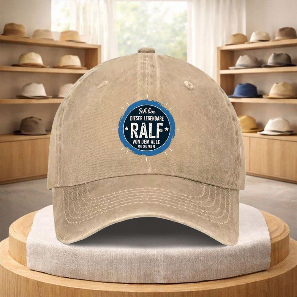 Pc RALF Embellished Adjustable Baseball Cap Suitable for Streetwear Vintage Unisex Hat with RALF Text Lightweight Outdoor Cap