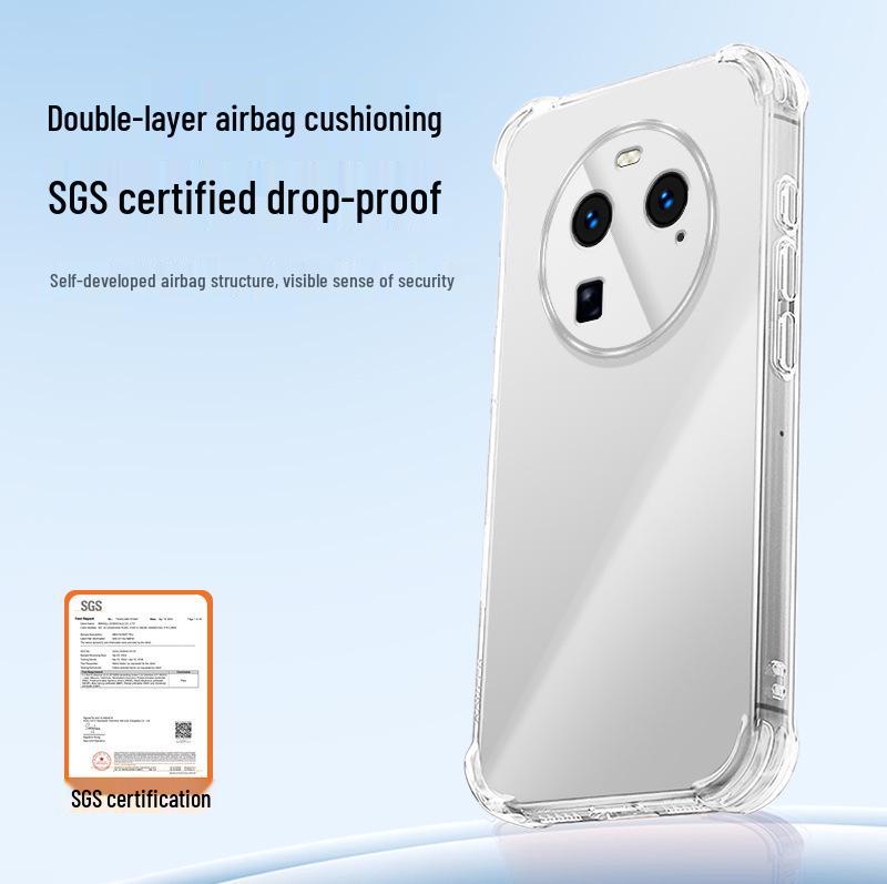 OPPO Find X6/X6 Pro Transparent Airbag TPU Case - Drop-Proof and Elegant