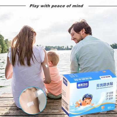 60 Sheets/Box Waterproof Bandage Self-Adhesive Breathable Swimming Bath Shower Waterproof Patch Transparent Film