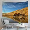 Animal Camel Tapestry Sunset Scenery Tapestry Desert Sunset Tapestry Home Living Room Bedroom Aesthetics Decoration Tapestries