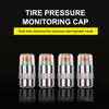 4pcs Car Tire Pressure Indicator Tire Pressure Gauge Indicator Alert Monitoring Valve Cap Sensor External Valve Detection·