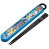 Skater Children's Chopsticks and Case Set 16.5cm Bento Box Style Antibacterial Easy-Open Slide Boys Pokémon 24 ABS2AMAG-A