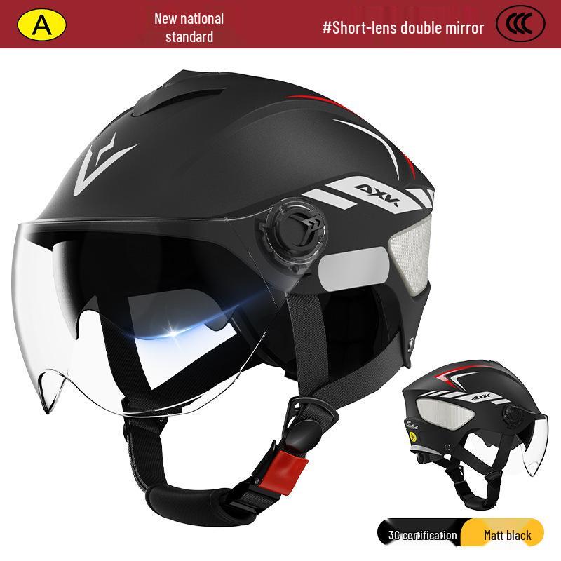 3C Certified Summer Electric Motorcycle Helmet: Sun Protection, Safety, Universal Fit for Men and Women