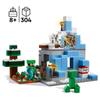 LEGO Minecraft 21243 Les Pics Gelés, Jouet Enfants 8 Ans, avec Figurines Steve et Creeper