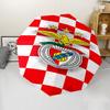 Sport Lisboa e Benfica Print Automatic Umbrella, 8 Rib Iron Frame, Plastic Handle, Suitable for Outdoor Travel &Daily , Ideal Gift