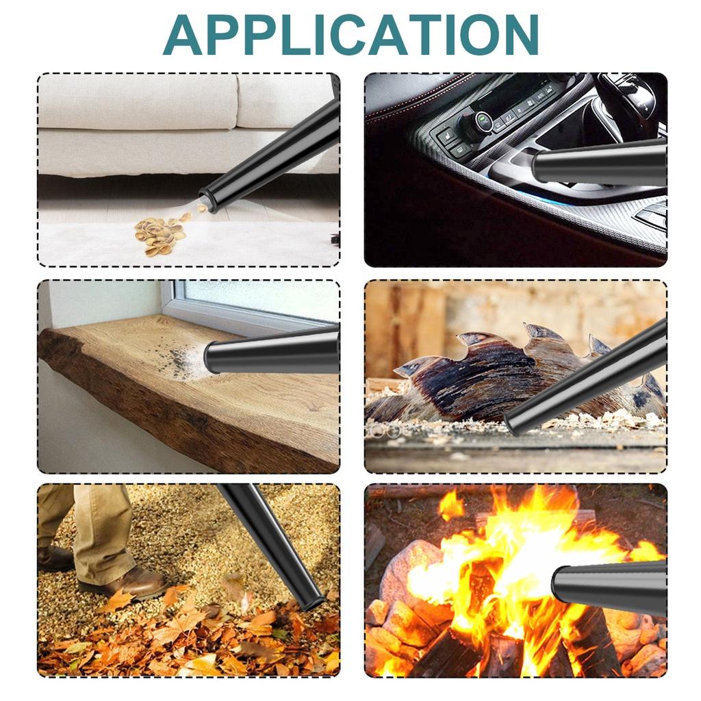 Soprador de Ar Sem Fio 288V 1500W Rotação 180° 19000R/Min Aspirador Elétrico e Soprador Limpador Coletor de Pó de Folhas