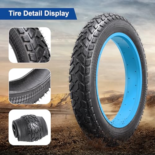 FengCan 20x4.0 Tire, 20x4.0 102-406, Electric Bicycle Tire, Compatible with 20-inch Mountain Bikes and Fat Bikes, 4.0-inch Section Width (BQ027)