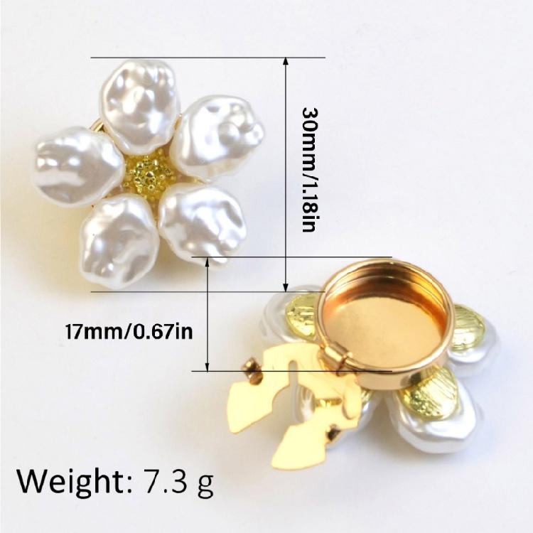 Elegante Blumenknöpfe Manschettenknöpfe Hemdkragenclips Knöpfe Knöpfe ohne Nähen für Hemd Kleidung Zubehör