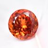 High Quality 9.20 Ct Orange Sapphire CERTIFIED Natural Round Cut Loose Gemstone