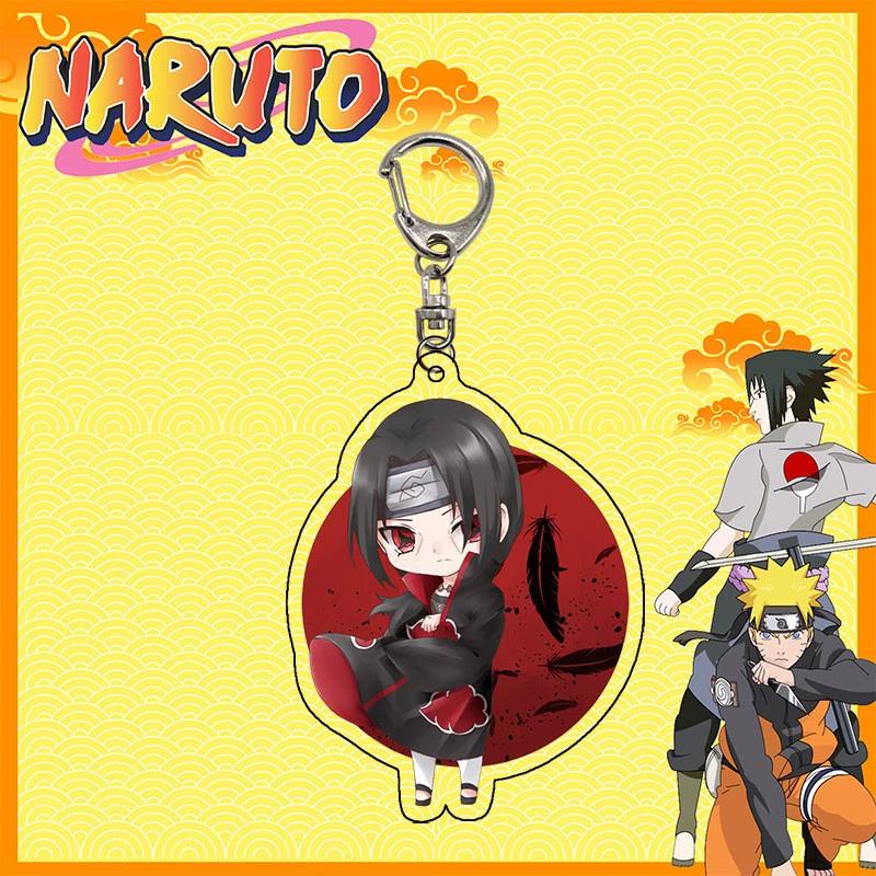 Anime Naruto Akryl nyckelring tillbehör Uzumaki Naruto Tecknad nyckelring
