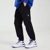 Li-Ning Badfive Sports Basketball Series 3D Tailored Loose Cuff Casual Pants Men Bottoms Black AKXS075-1