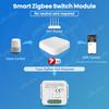 Tuya Zigbee Smart Mini Switch Module Relay No Neutral Wire Required 1 2 3 4 Gang 2 Way Control Works with Alexa Google Home