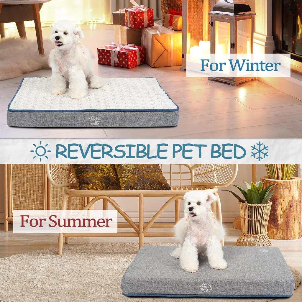 EMPSIGN Pet Dog Dog Cat Indoor Just the Right Suitable for Small and Medium Removable for Senior and Other Small Size M Mat, Cushion, Bed, Bed,