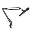Microphone Arm Stand Adjustable Suspension Boom Scissor Mic Stand Stable Mount Arms for Radio Studio, Podcast, Gaming