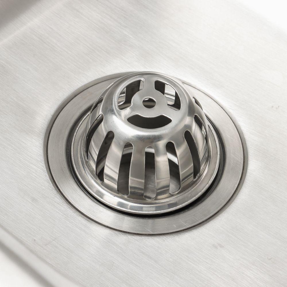 50/63/75/83/110mm Balcony Roof Garden Drainage Cover Round Stainless Steel Anti-blocking Outdoor Floor Drain Rain Pipe Cap