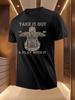 Motorcycle Skeleton Rider Graphic Tshirt - Breathable Lig...