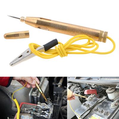 2x Test Light Probe Pen Circuit Fuse Copper Pencil DC 6V/12V/24V Voltage Tester Flexible Good Tensile Strength