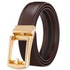 3.1cm Men's Belt Male Hollowed Out Gold Color Automatic Buckle Genuine Leather Belt for Men Strap Men Belt Cummerbunds Wedding