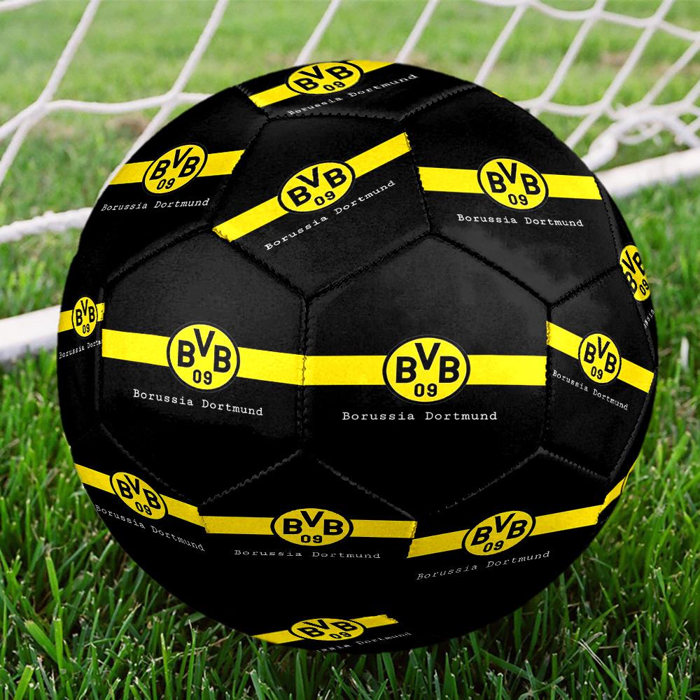 Pallone da Calcetto Indoor Borussia Dortmund Taglia 5 Colorato Per Tutte le Età Cucito a Macchina PVC Pronto per la Competizione Resistente Alto Rimbalzo