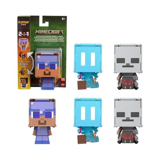 Mattel Minecraft (MINECRAFT) Super Expanded Figures G Assortment Children s Figures 5 Pieces Box Sold From 6 Years Old Multi 986G-HTL43