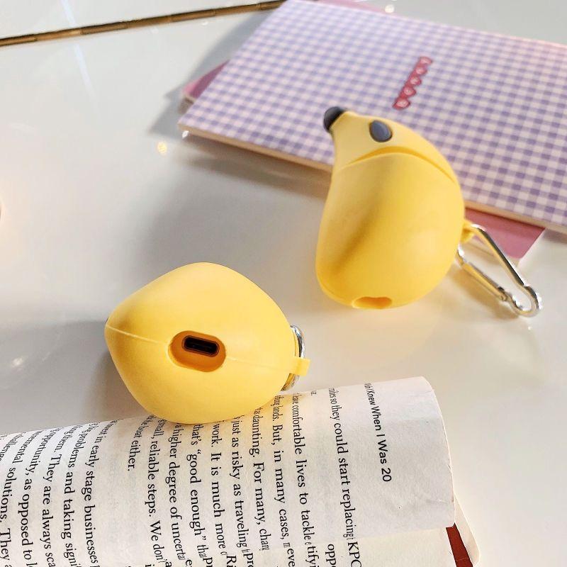 Creative Personalized Three-Dimensional Banana AirPods Pro Protective Case for Apple 123 Generation Wireless Bluetooth Earbuds Case