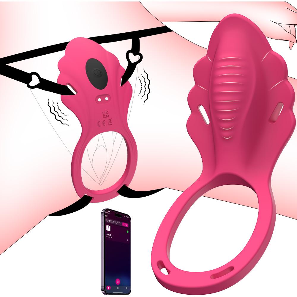 APP Control Vibrator for Women Vibrating Penis Ring Clitoral Stimulator Female Wearable Panty Sex Toy for Couple Sexual Pleasure