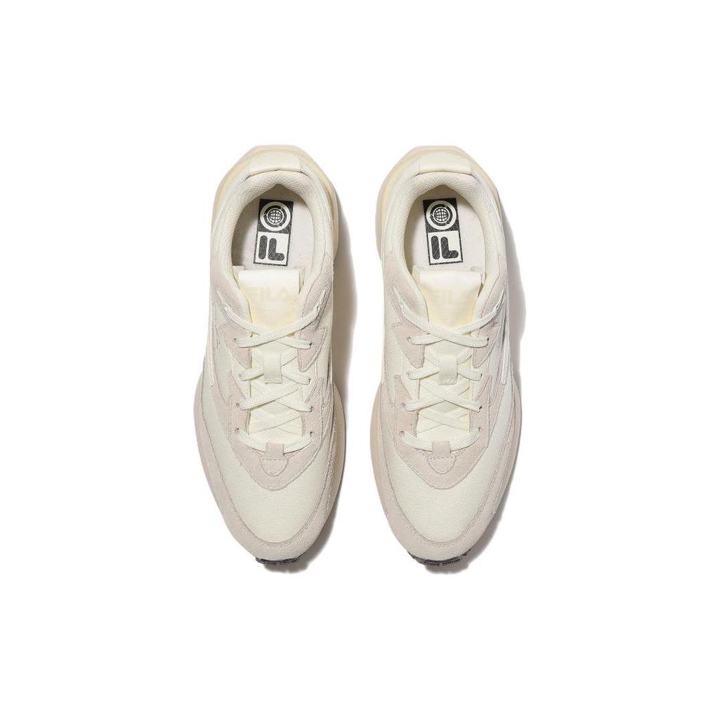 FILA Zagato V2 Ultouch Leather Cushioning Breathable Low top Casual Shoes Unisex White 1RM02291E_100