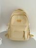 Schoolbag Japanese ins unprinted solid color college student schoolbag high value large capacity lightweight waterproof junior high school student 