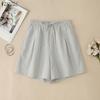ZANZEA Women Casual Elastic Waist Solid Color Loose Summer Shorts