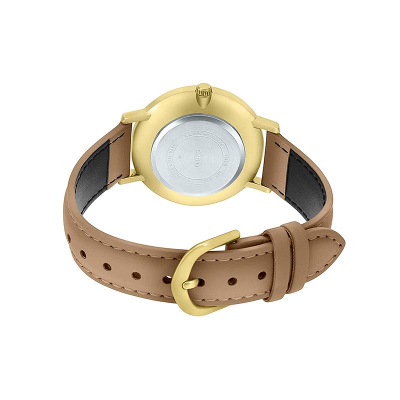 Casio STANDARD Series Simple Business Belt Fashion Quartz Movement Leather Strap Japanese and Korean Watch Women's Watch White Dial LTP-VT01GL-7B