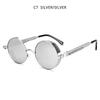 Classic Steampunk Sunglasses Men ladies Retro Gothic Round Male's Sun Glasses Fashion Punk Party Driving Shades