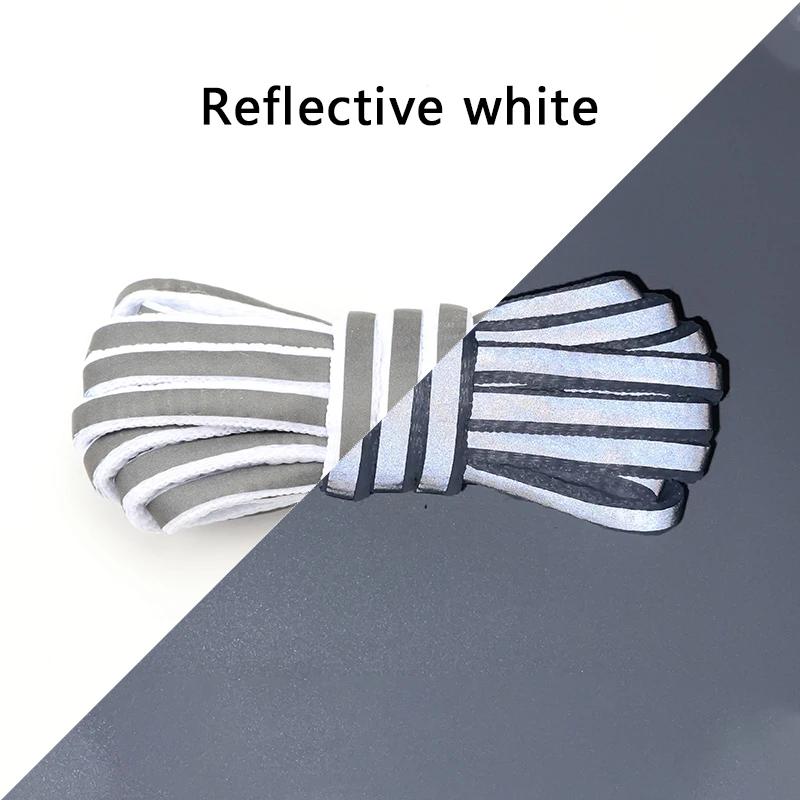 New Semicircle Reflective Shoelaces Luminous Laser Sneakers Shoelace Laser Sequin Shoe Laces Fluorescent Laces Shoes Shoestrings