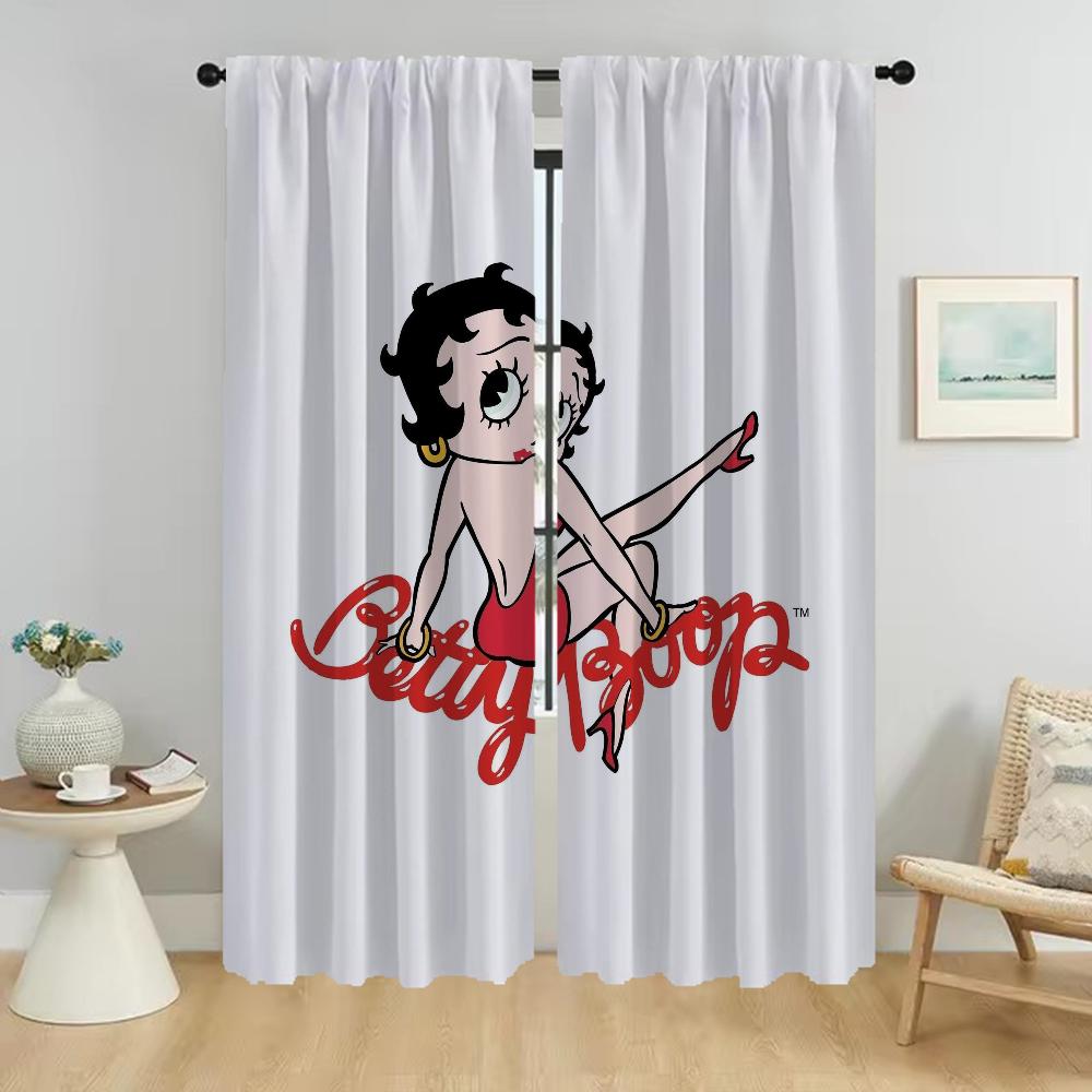 

Шторы Bettyes Boopes для гостиной Шторы для комнаты 2-панельные Шторы для домашнего интерьера Украшения на Хэллоуин Оттенки Раздел W50xH70cmx2pcs-CL