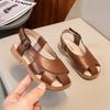 Summer Kids Closed-Toe Hollow Out Beach Sandals, Soft Sole Casual Princess Shoes for Boys and Girls