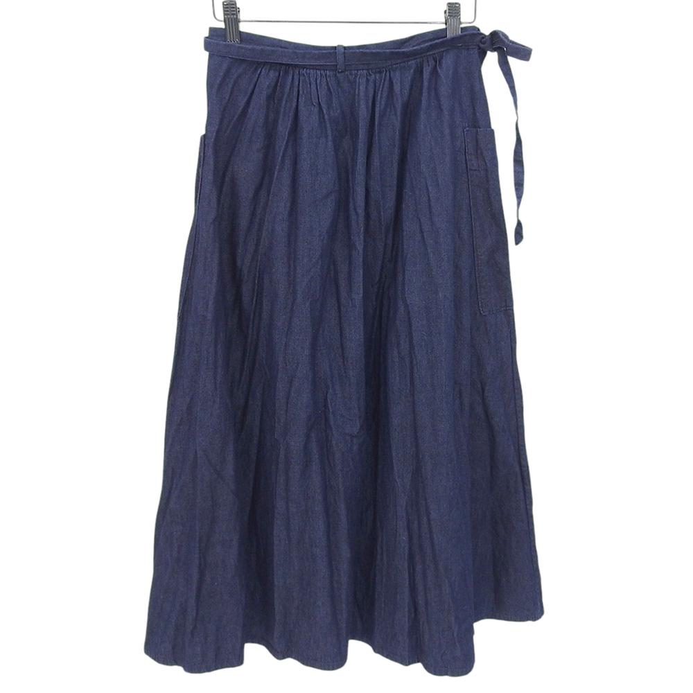 Pallas Palace Cotton Wrap Skirt for Women Indigo 0 FSK24036A skirt 0 IndigoUsed