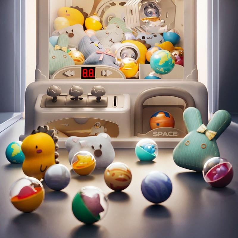 Children Mini Claw Crane Machine Toys Automatic Coin Operated Play Game Doll Machines With Music Kids Christmas Birthday Gifts