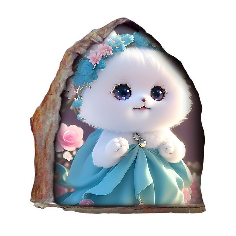 Morsomt Pomeranian Dog Hole Sticker på bilen Vinyl Decal Vanntett Dekor Bil Stickers