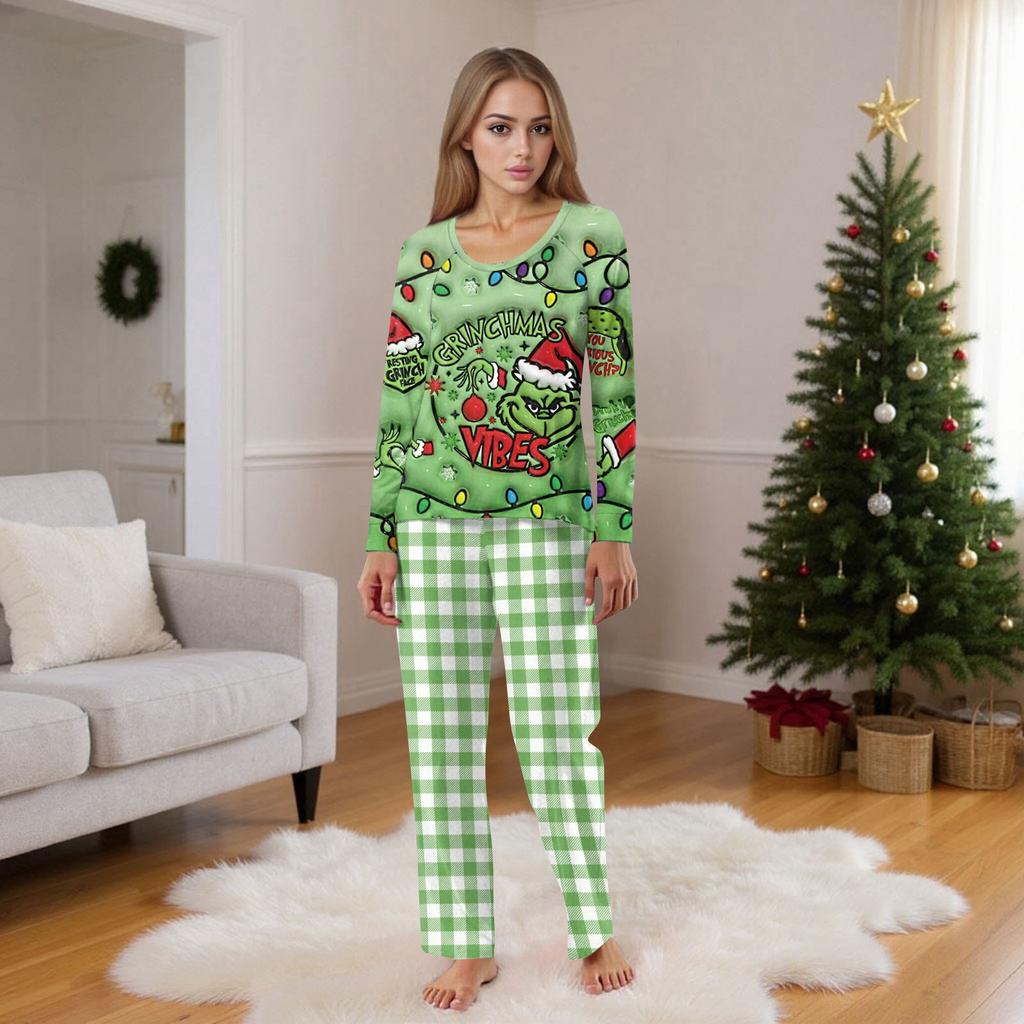 Passende Familiensets mit Weihnachtsmotiven, Langarmshirts und Hosen