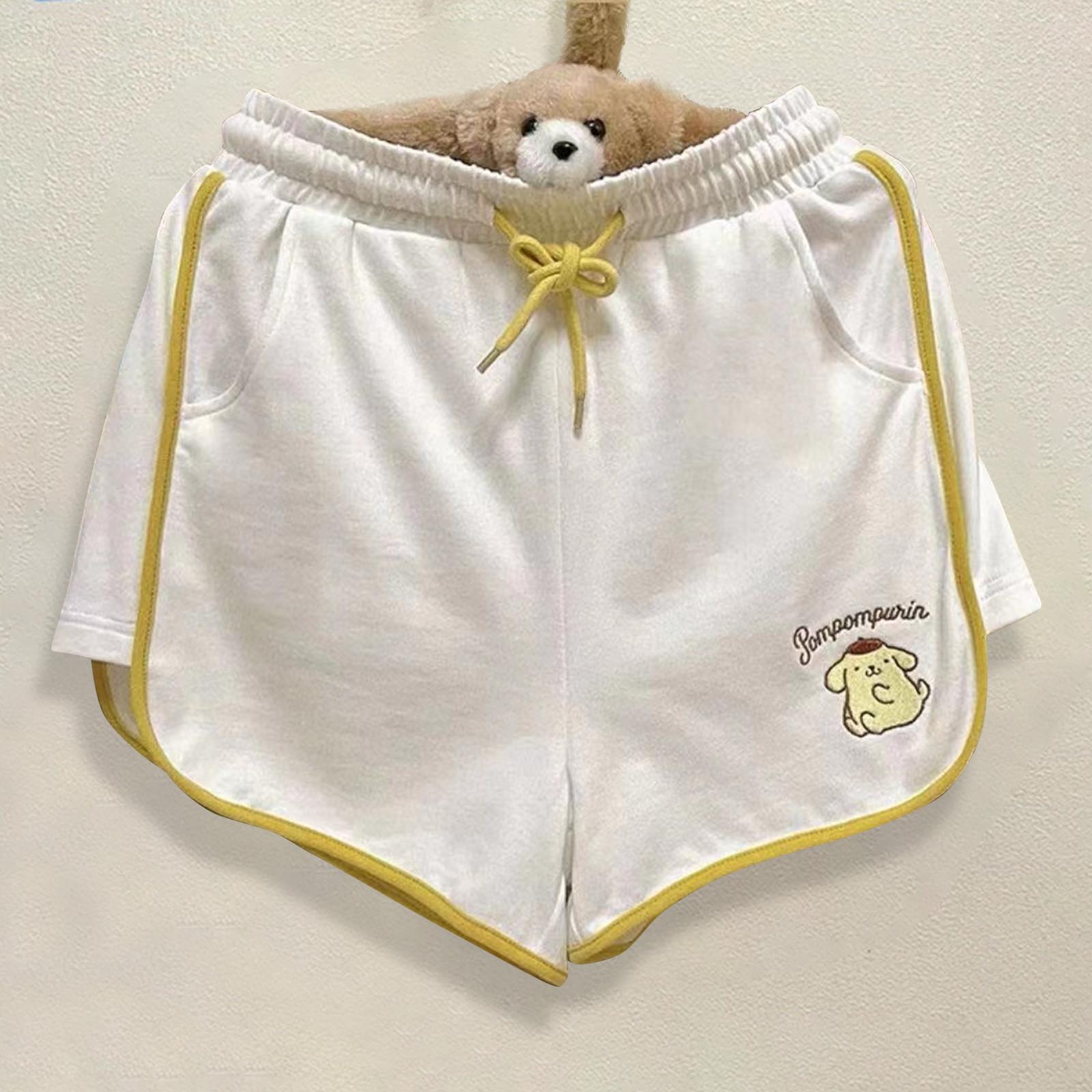 

Women s Sports Shorts Girls Shorts Pajama Pants Home Casual Pants Sports Pants Shorts One Size жовтий