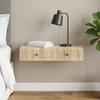 Wall Mounted Side Table Sonoma Oak 87.5 X 34.5 X 17 Cm