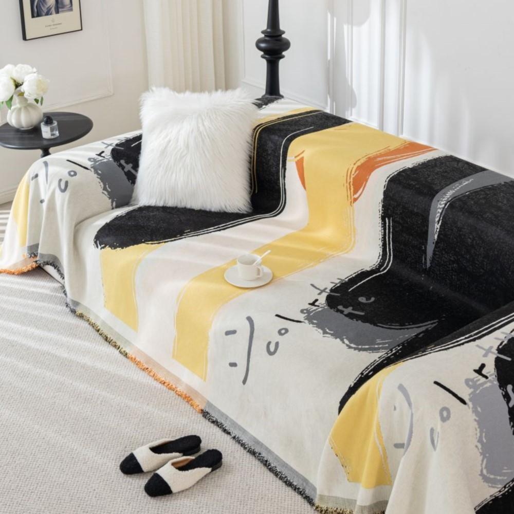 Kolorowy nadruk graffiti Pokrowiec na kanapę Koc na sofę Pełny pokrowiec na sofę Uniwersalny ręcznik na kanapę Dekoracja domu Dekoracja salonu