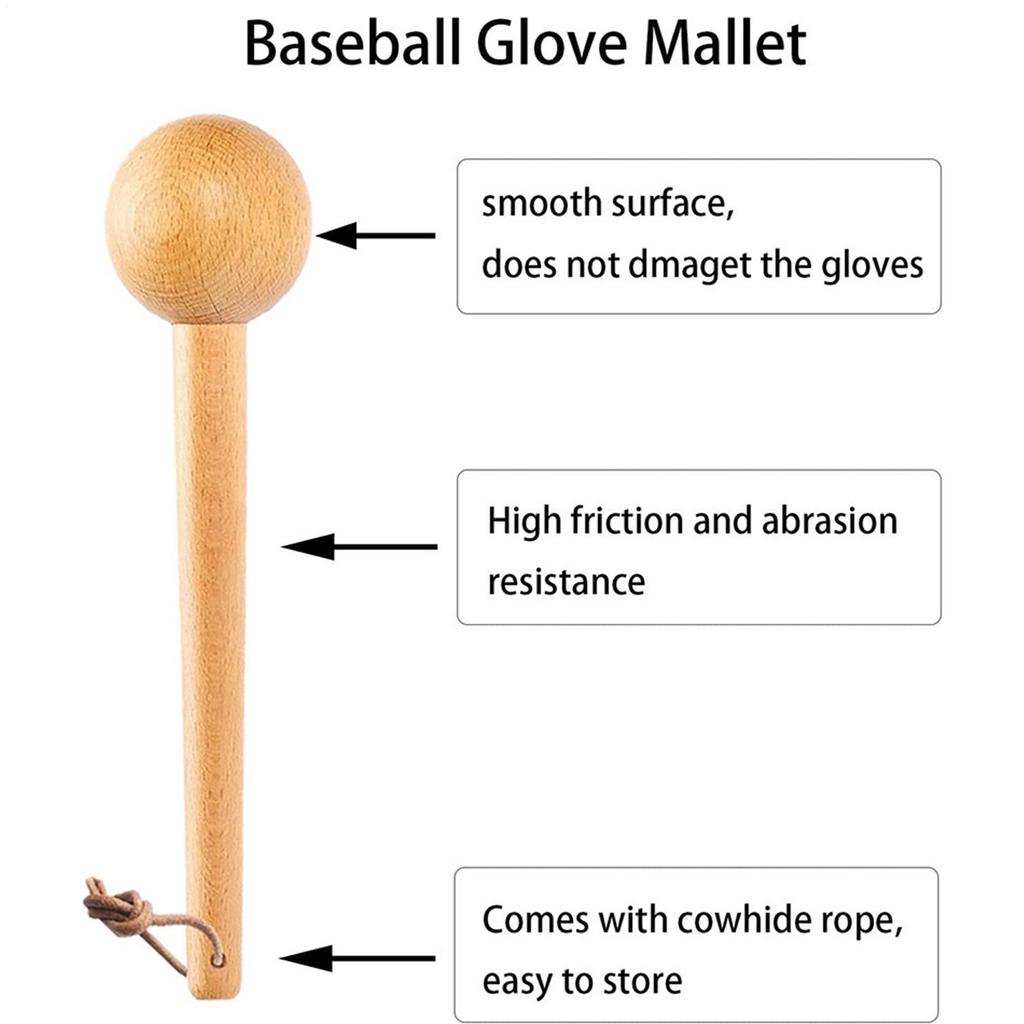 Baseball Glove Mallet Long Handle Hammer Fitness Equipment Softball Glove Mallet for Baseball Lovers Training Novice Sports