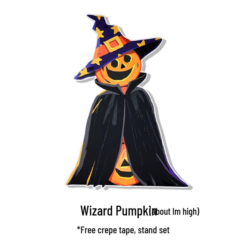 Halloween Pumpkin Theme Decorations for Shop and Bar Entrances - Background Photo Props