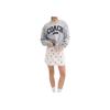 Coach Boyfriend Style Round Neck Letter Print Long Sleeve Sweatshirt Women Sweatshirt Light-Gray CAH74-HGR