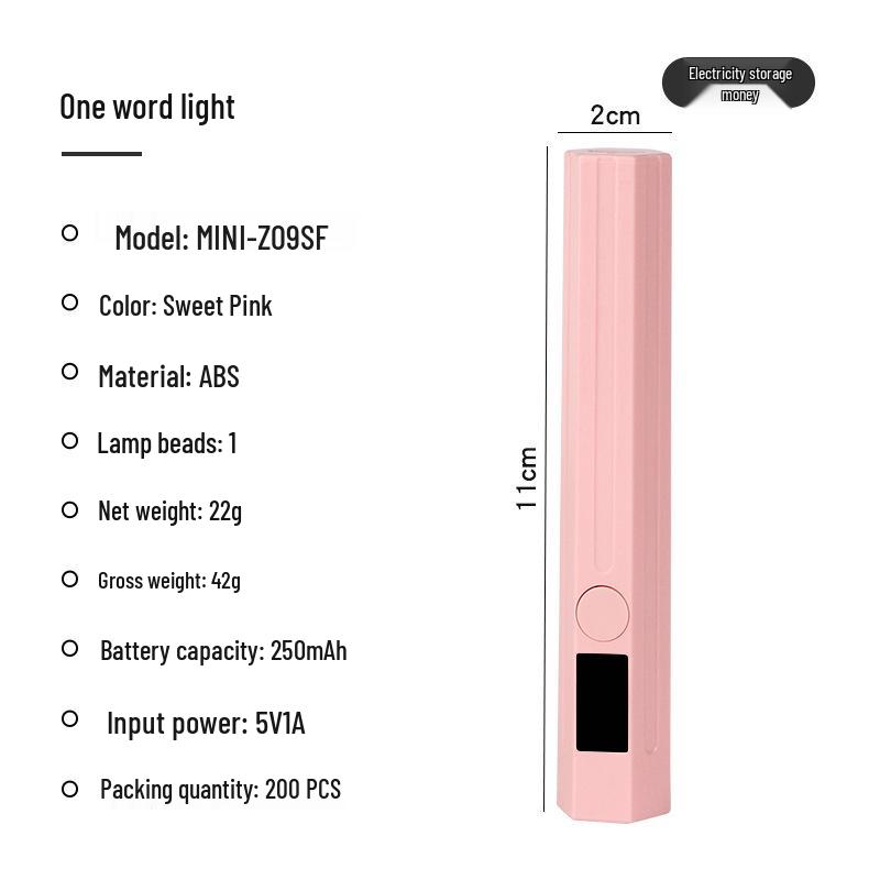 Portable Rechargeable UV Nail Art Quick-Dry Light Holder
