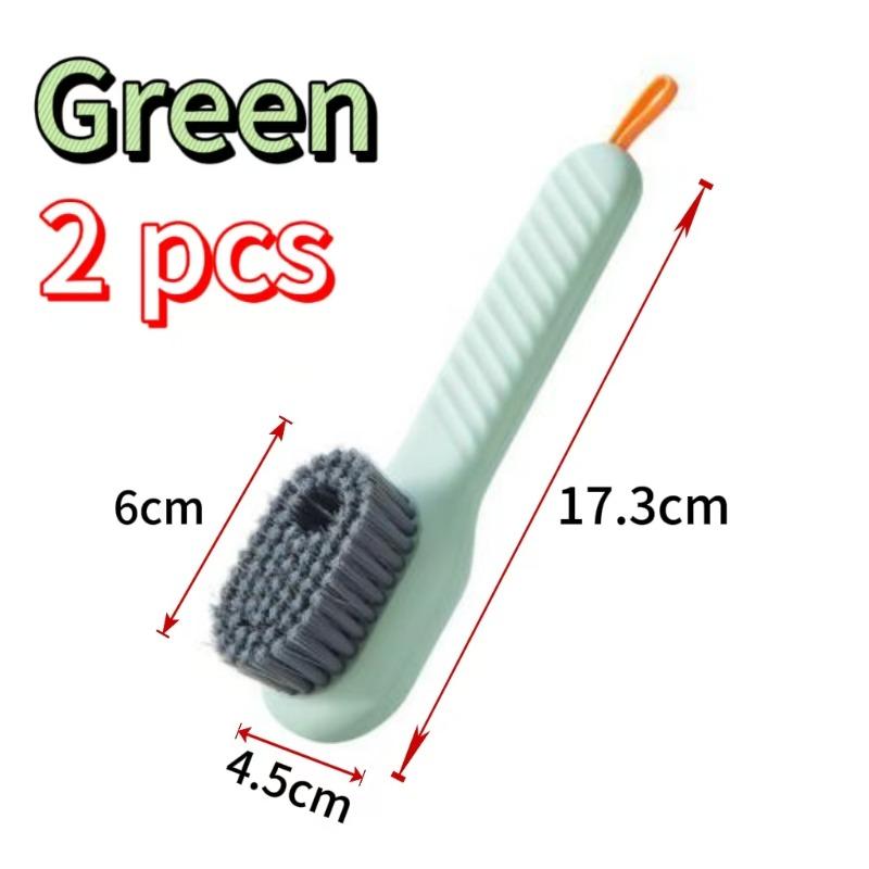 1/2Pc Cleaning Brush Soft-bristled Liquid Shoe Brush Long Handle Clothes Brush Multifunctional Shoe Cleaner Cleaning Accessories