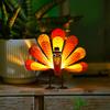 Thanksgiving Tealight Holders Alloy Fall Harvest Candle Holder Turkey Design Harvest Theme Candlestick For Table Centerpiece